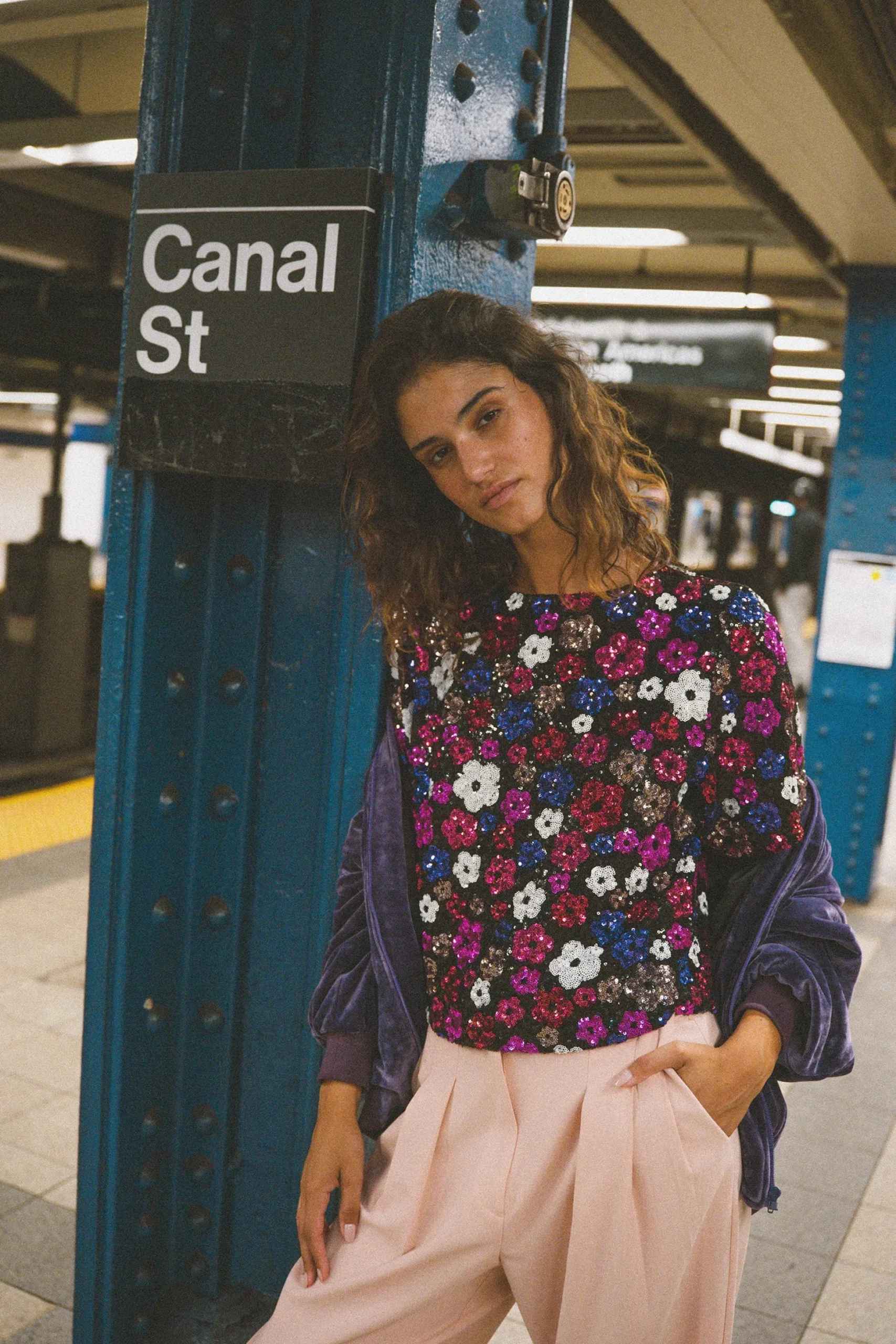 T-SHIRT SONIA SEQUINS DAISY