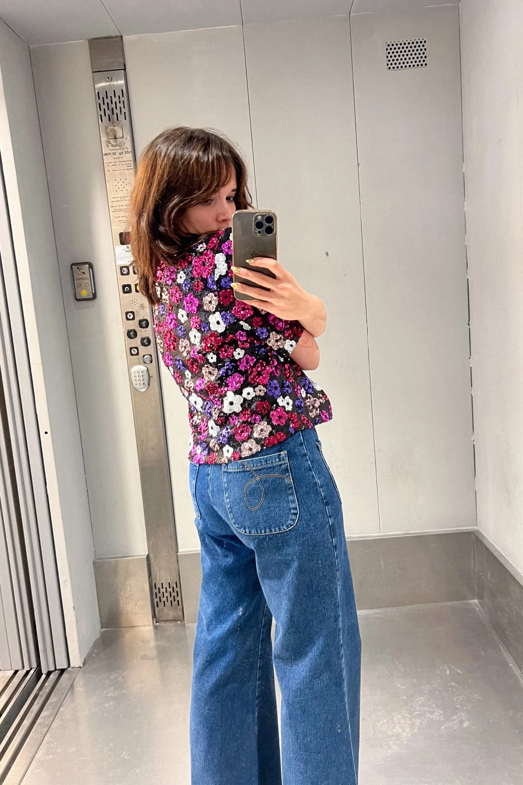 T-SHIRT SONIA SEQUINS DAISY