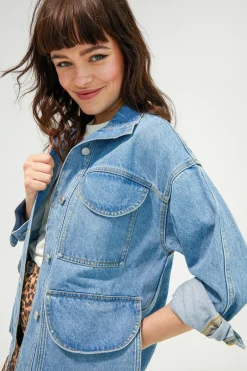 VESTE MAX LIGHT BLUE
