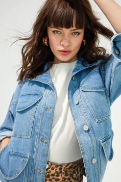VESTE MAX LIGHT BLUE
