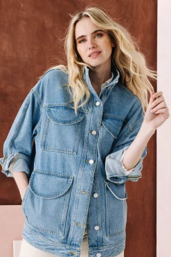 VESTE MAX LIGHT BLUE
