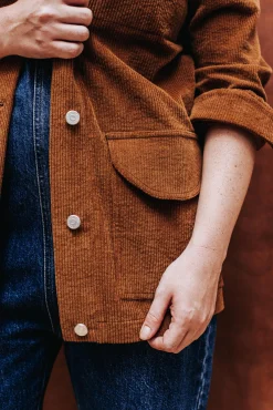 VESTE NINO VELOURS MACCHIATO