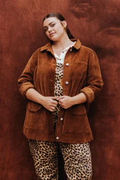 VESTE NINO VELOURS MACCHIATO