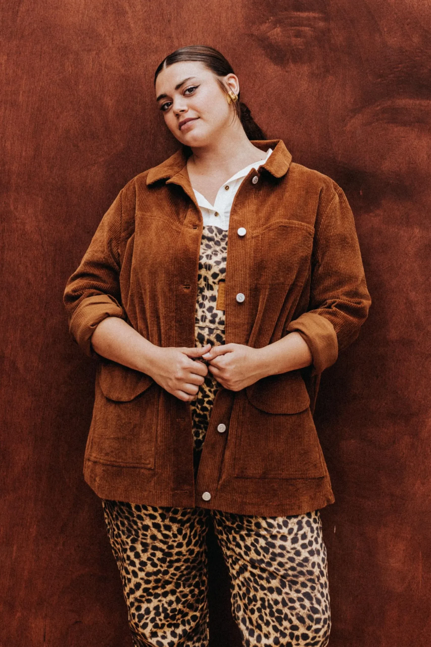 VESTE NINO VELOURS MACCHIATO