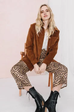 VESTE NINO VELOURS MACCHIATO