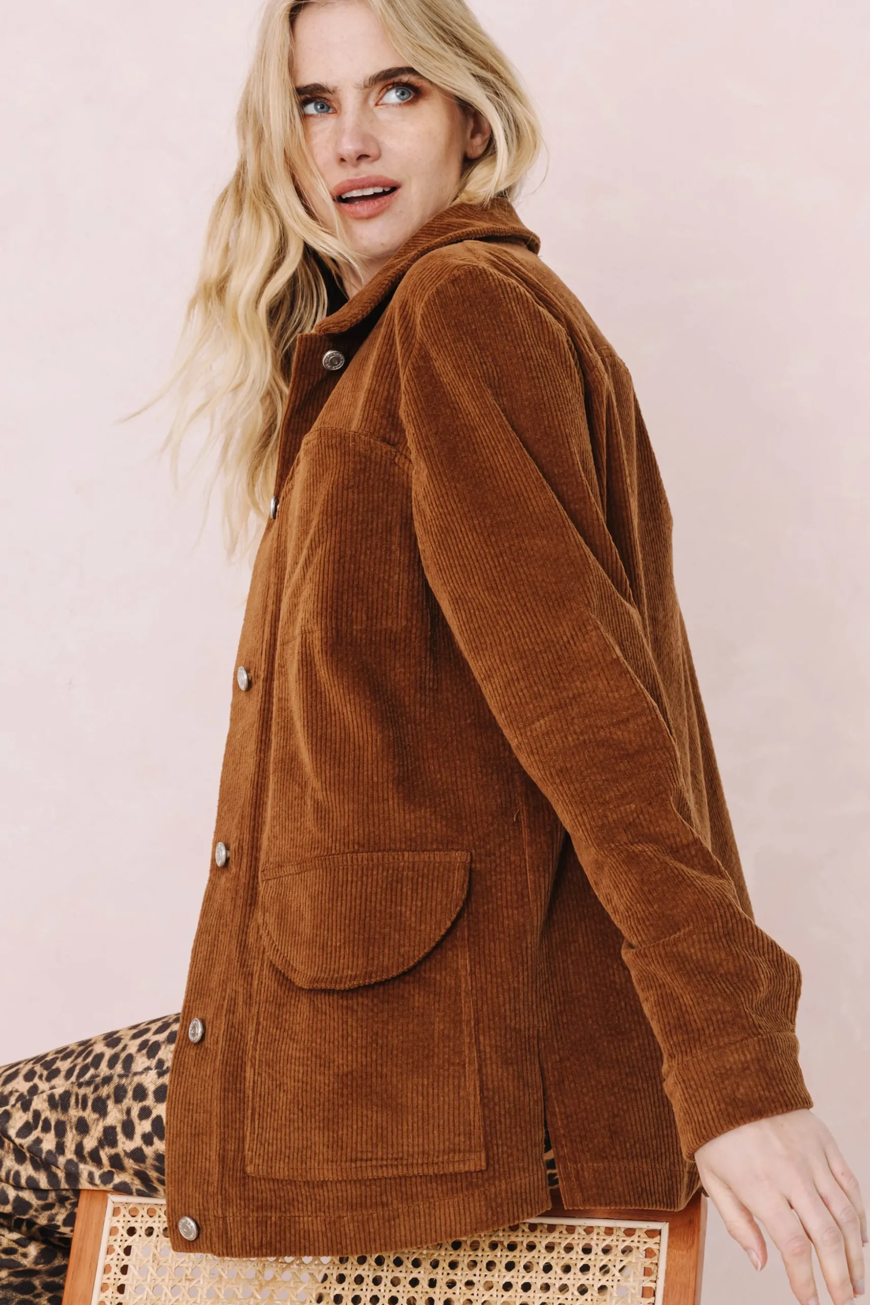 VESTE NINO VELOURS MACCHIATO